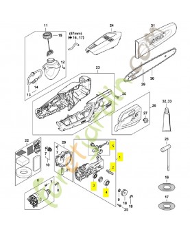 Plaque de fixation LA02-600-1600. Pièce détachée Stihl / Vicking