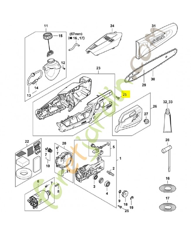 Vis Parker P4x16-10.9 ((1,5 Nm)) 9104-003-8729.Pièce détachée Stihl / Vicking Vis Parker P4x16-10.9 ((1,5 Nm)) 9104-003-8729.Pièce détachée Stihl / Vicking