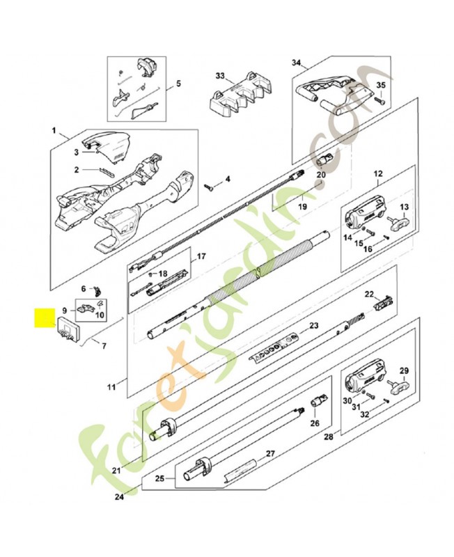 Module électronique HA01-430-1400. Pièce détachée Stihl / Vicking Module électronique HA01-430-1400. Pièce détachée Stihl / Vicking