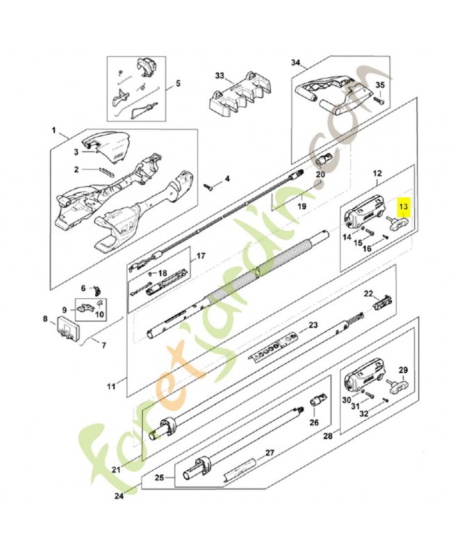 Vis à garrot HA01-790-7501. Pièce détachée Stihl / Vicking Vis à garrot HA01-790-7501. Pièce détachée Stihl / Vicking