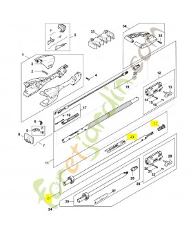 Tube complet LA02-710-7103.Pièce détachée Stihl / Vicking