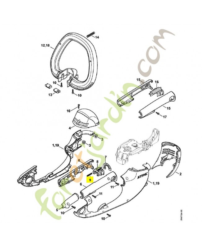 Ressort de pression 4812-716-2404. Pièce de rechange Sithl / Vicking
