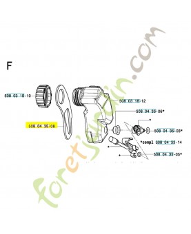 Joint 508043508. Pièce de rechange Husqvarna
