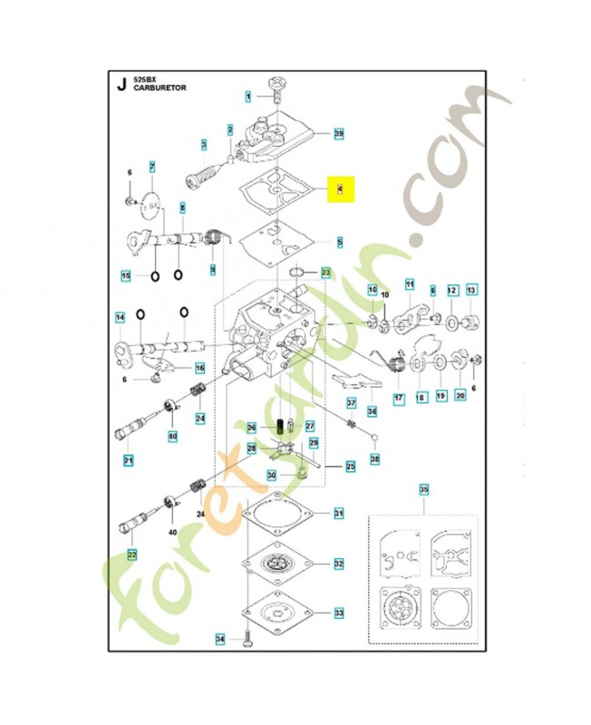 Joint 577899401. Pièce de rechange Husqvarna