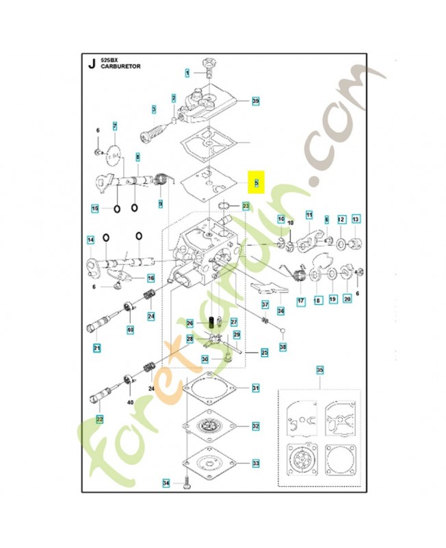 Membrane 577899501. Pièce détachée Husqvarna