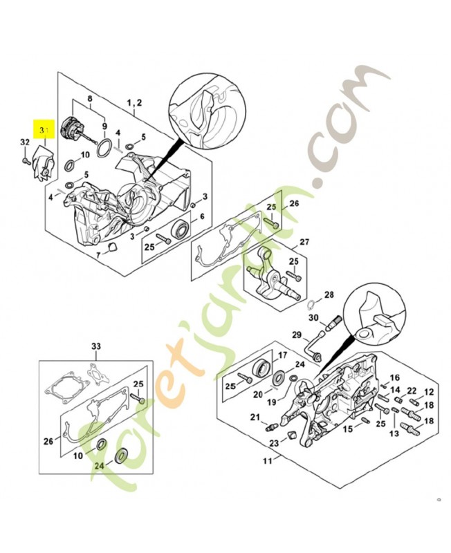 Pré séparateur 1142-141-7500Pièce détachée Stihl / Vicking