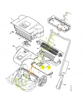 Plaque de balayage 4860-730-9901. Pièce de rechange Sithl / Vicking