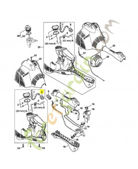 Crépine d'aspiration 0000-350-3513. Pièce détachée Stihl / Vicking