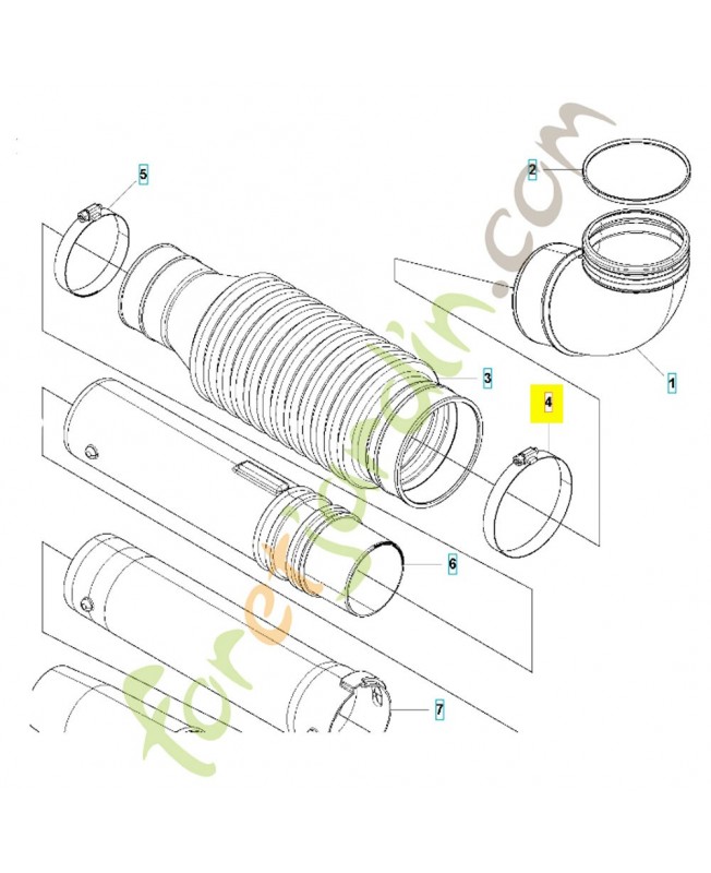 Clips 544274101. Pièce de rechange Husqvarna référence 544274101