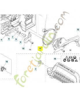 bande de frein 505566701. Pièce de rechange Husqvarna