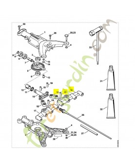 Râteau gauche 4249-740-7202. Pièce détachée Stihl / Vicking