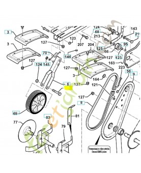 Vis hm 12x80 519653131. Pièce de rechange Husqvarna
