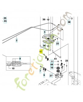 Support 576832901 Pièce de détachée Husqvarna