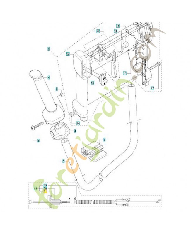 Câble d'accélérateur 537377801
