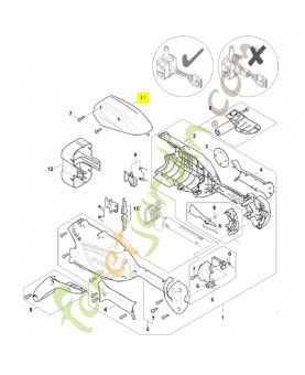 Recouvrement 4859-791-7500. Pièce détachée Stihl / Vicking