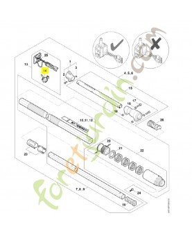 Commutateur 4859-430-0501. Pièce détachée Stihl / Vicking