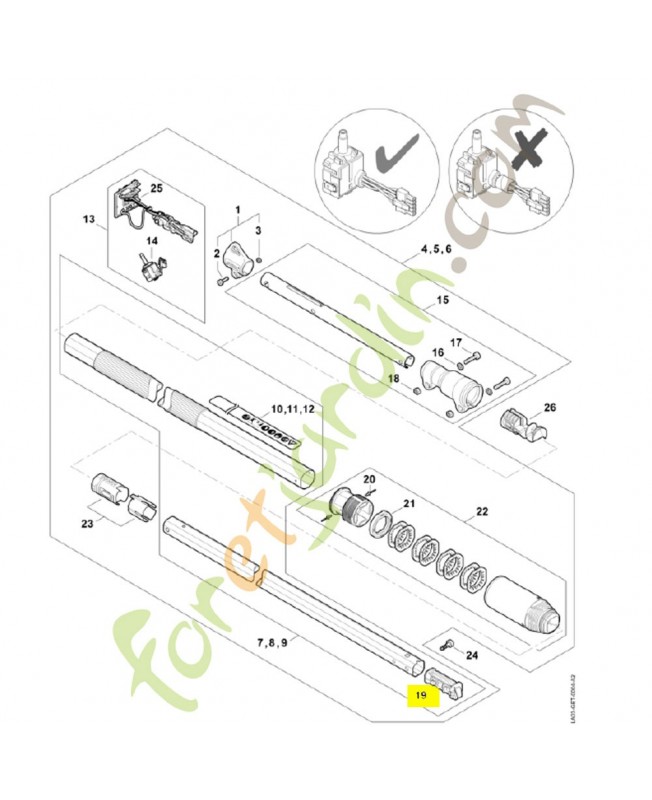 Bouchon LA03-793-7700. Pièce détachée Stihl / Vicking