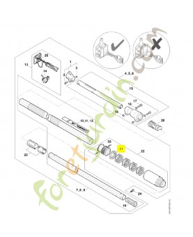 Anneau de joint 4182-716-1920. Pièce détachée Stihl / Vicking
