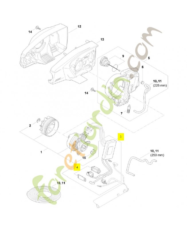 Module électronique LA03-430-1401. Pièce détachée Stihl / Vicking