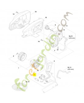 Boîtier électrique LA03-430-1100. Pièce détachée Stihl / Vicking
