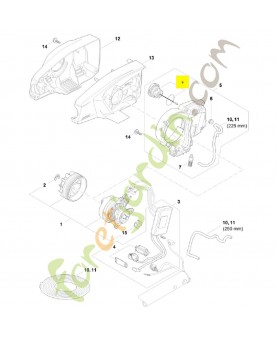 Bouchon de réservoir 0000-350-0538. Pièce détachée Stihl / Vicking