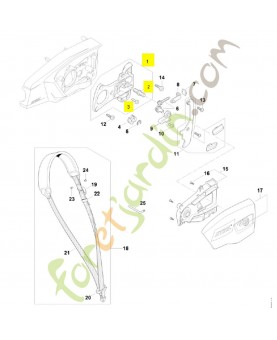 Plaque de fixation LA03-600-1600. Pièce détachée Stihl / Vicking