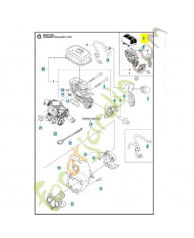 FILTRE A AIR COMPLET référence 522675002