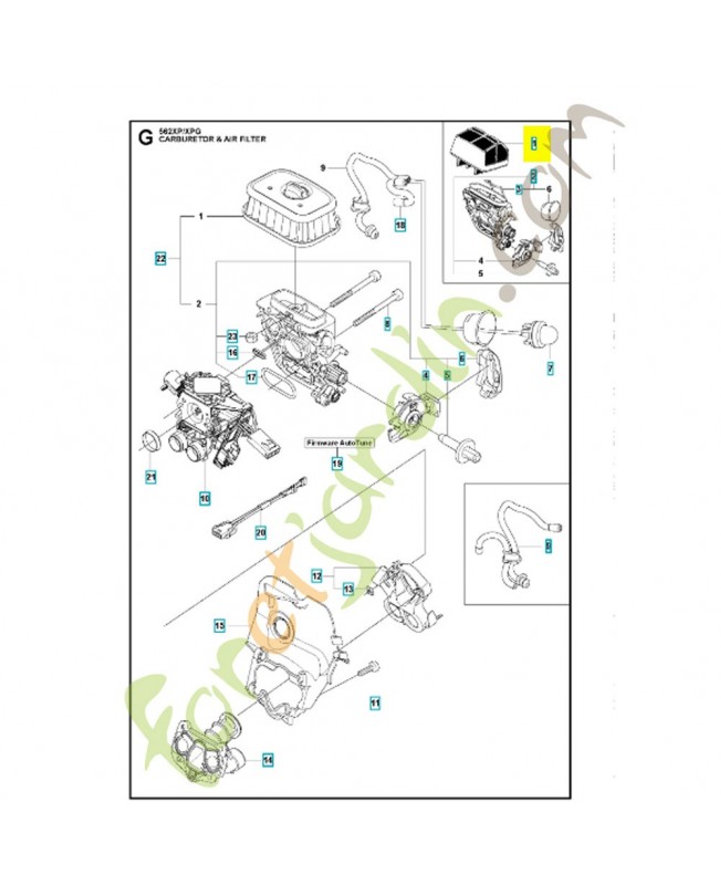FILTRE A AIR COMPLET référence 522675002