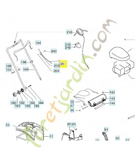 Câble. 582192101 Pièce détachée Husqvarna