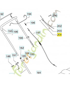 écrou 581551201. Pièce de rechange Husqvarna