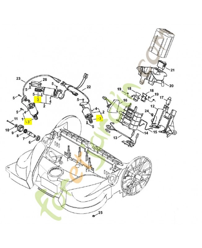 Vis sans fin 4860-600-4201. Pièce détachée Stihl / Vicking