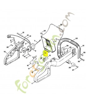 Ressort coudé Stihl Réf 0000-998-0804