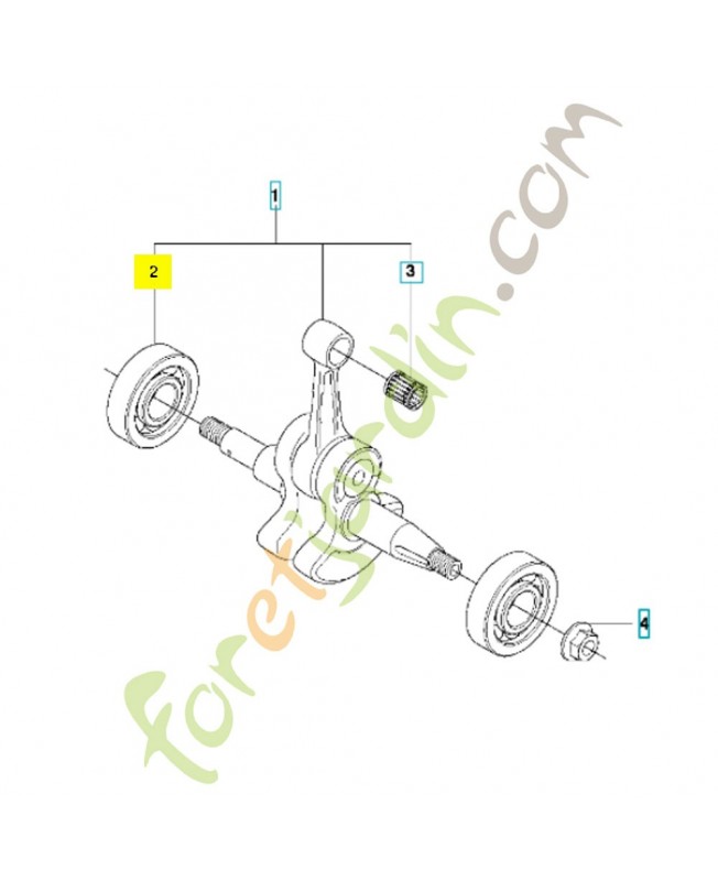Roulement à billes référence 544068601