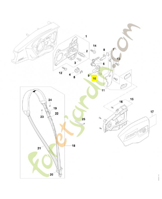 Vis cyl. is m4x10 9022-341-0650. Pièce de rechange Sithl / Vicking