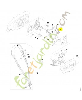 Vis cylindrique is-d 5x16 9075-478-4119. Pièce détachée Stihl / Vicking