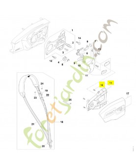 Couvercle LA03-602-0900. Pièce détachée Stihl / Vicking