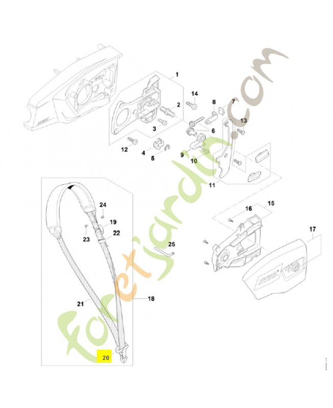 Mousqueton 4119-710-6900. Pièce détachée Stihl / Vicking