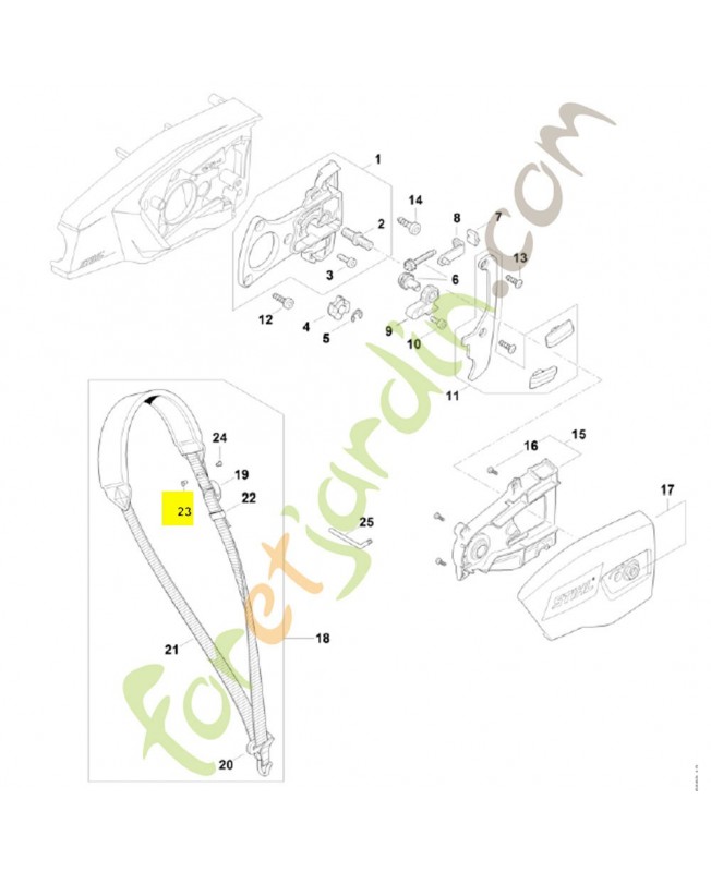 Rivet 9408-021-4530. Pièce de rechange Sithl / Vicking