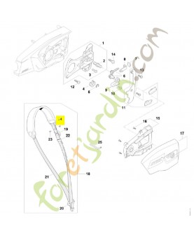 Rivet 4 x 8 9409-021-4420. Pièce de rechange Sithl / Vicking