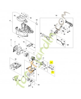 Jeu de pièces de vis FA01-007-1000. Pièce détachée Stihl / Vicking