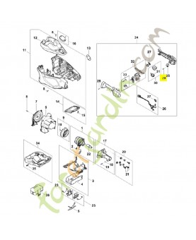 Vis cylindrique is m5 x 12 9022-341-0960. Pièce détachée Stihl / Vicking