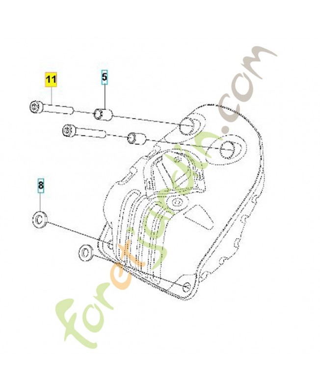 Vis 725537655 husqvarna Remplace référence 503200033