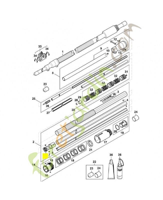 Palier 4182-740-3209. Pièce détachée Stihl / Vicking