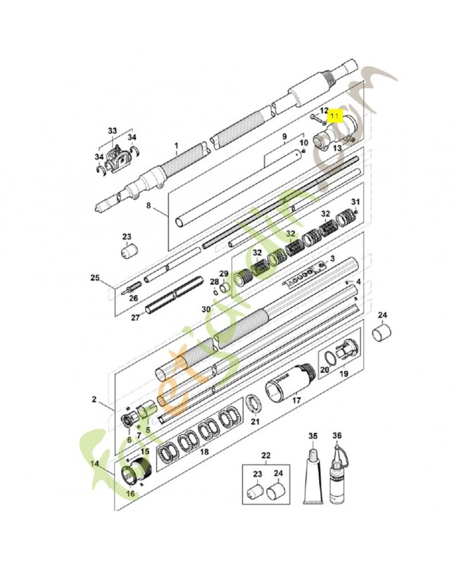 Rondelle m4 9294-021-0140. Pièce de rechange Sithl / Vicking