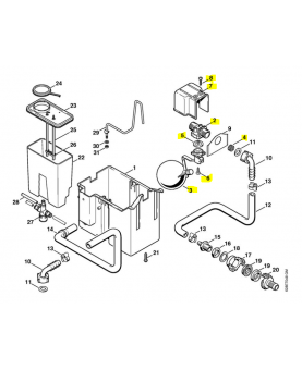 Vanne d'arret complete