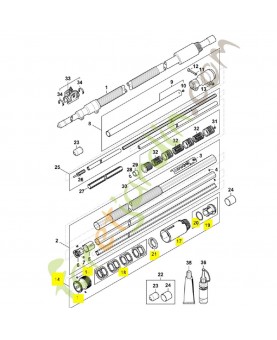 Ecrou 4182-716-0320. Pièce détachée Stihl / Vicking