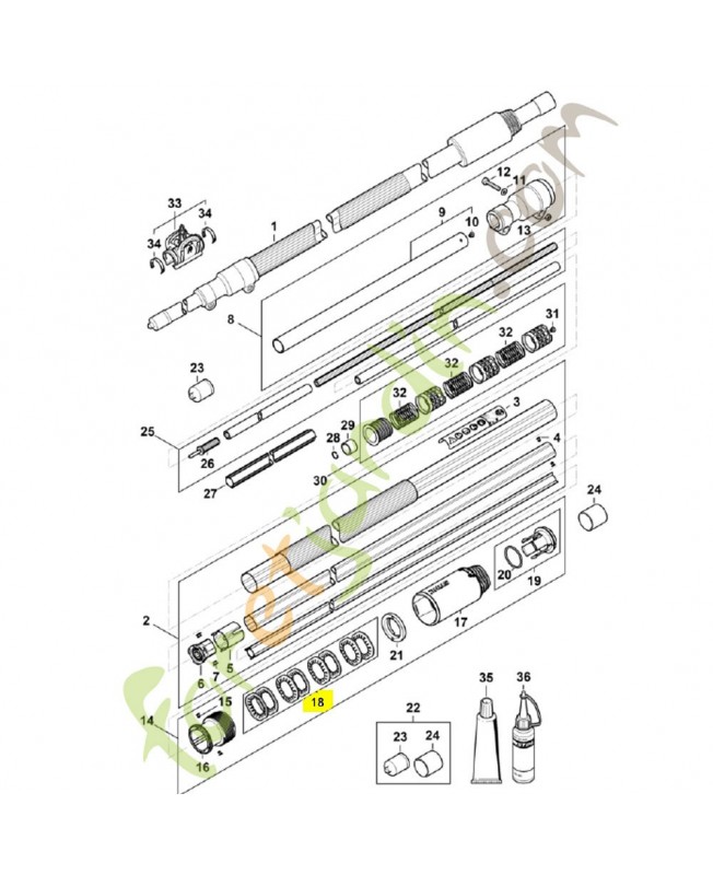 Rondelle élastique 4182-007-1005. Pièce détachée Stihl / Vicking
