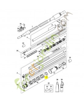 Anneau d'écartement 4182-716-9400. Pièce détachée Stihl / Vicking