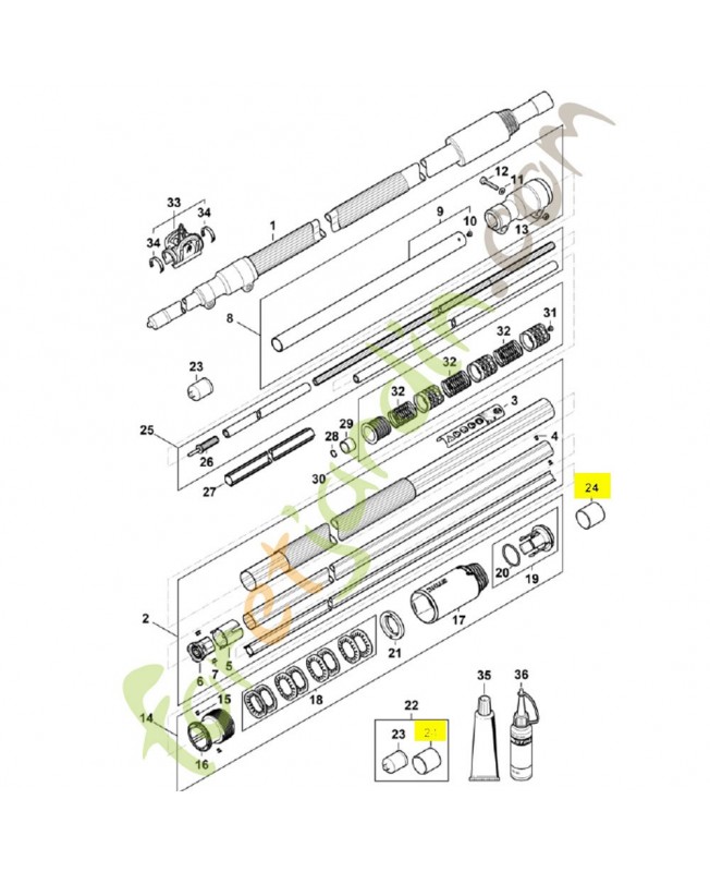 Capuchon 4182-717-2000. Pièce détachée Stihl / Vicking