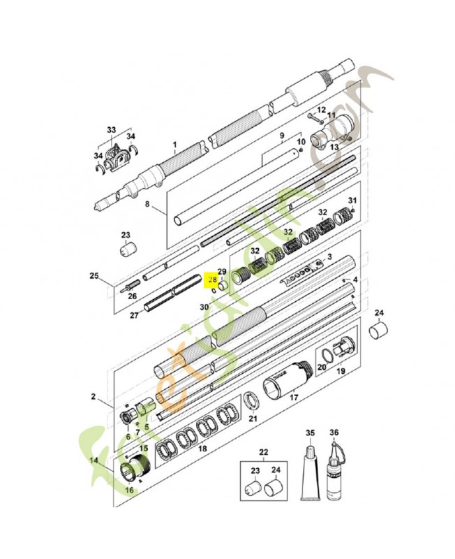 Circlip a12 9458-621-1130. Pièce de rechange Sithl / Vicking